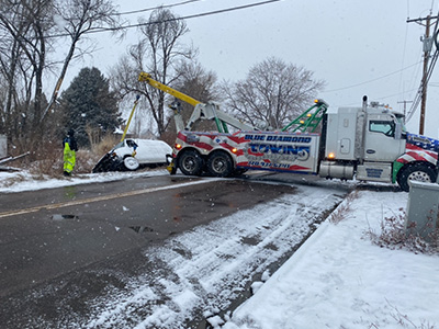 Towing Van From Ditch